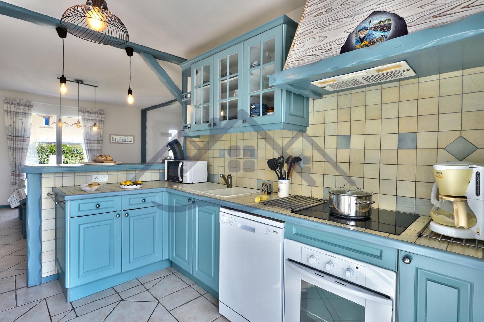 Localise - M3B - Souvenir Du Guil - Maison De Plain-Pied Avec Jardin Clos Au Guilvinec - Tout A Pied, Plages, Port, Centre, Commerces, Marche - Wif Inclus - Linge De Lit Inclus - Animaux Bienvenus Luaran gambar