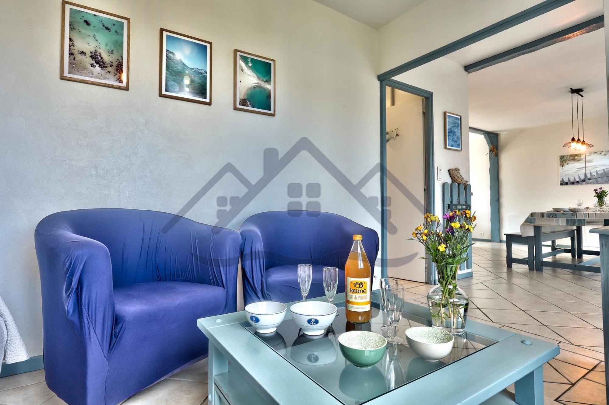 Localise - M3B - Souvenir Du Guil - Maison De Plain-Pied Avec Jardin Clos Au Guilvinec - Tout A Pied, Plages, Port, Centre, Commerces, Marche - Wif Inclus - Linge De Lit Inclus - Animaux Bienvenus Luaran gambar