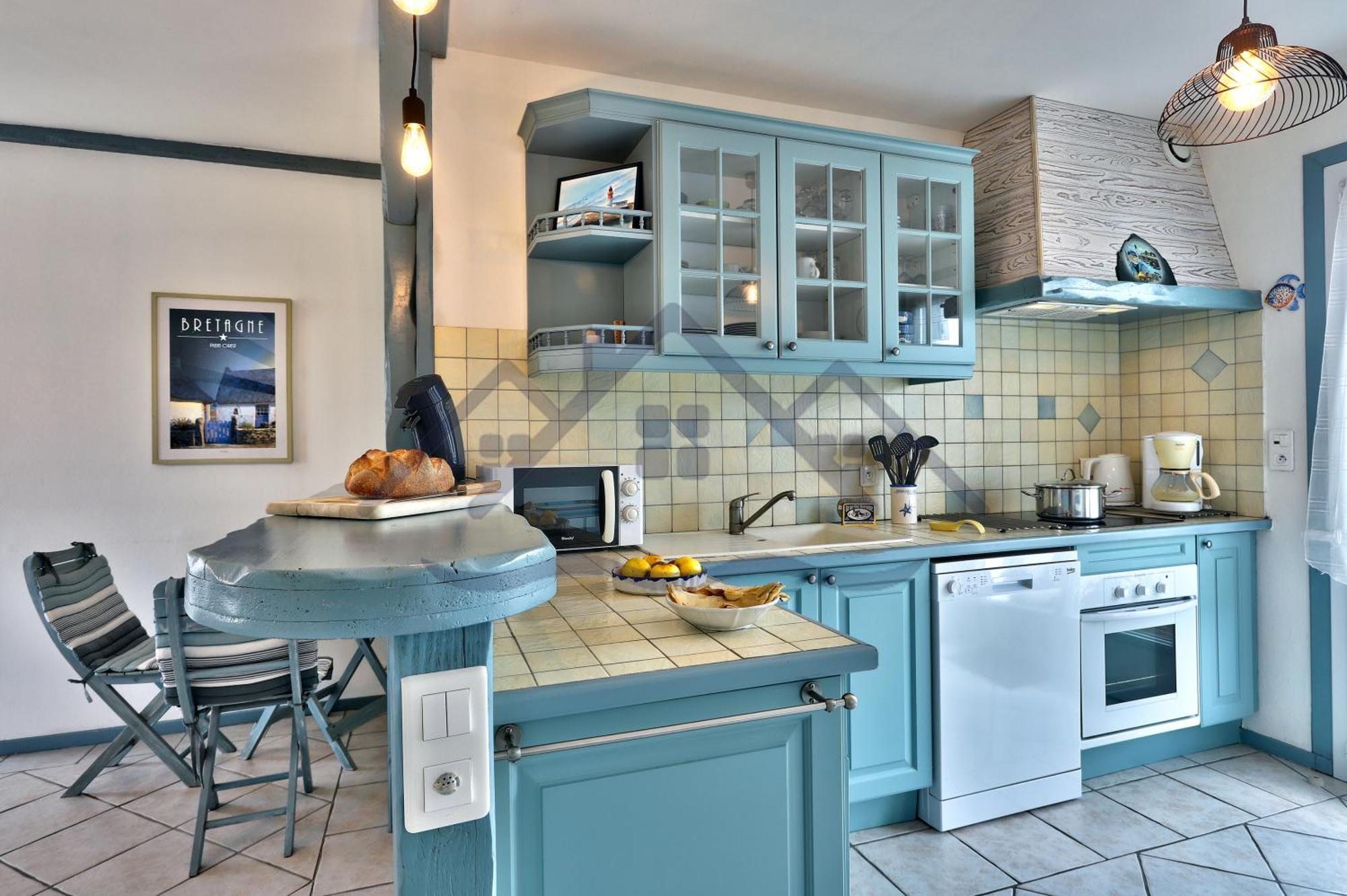 Localise - M3B - Souvenir Du Guil - Maison De Plain-Pied Avec Jardin Clos Au Guilvinec - Tout A Pied, Plages, Port, Centre, Commerces, Marche - Wif Inclus - Linge De Lit Inclus - Animaux Bienvenus Luaran gambar