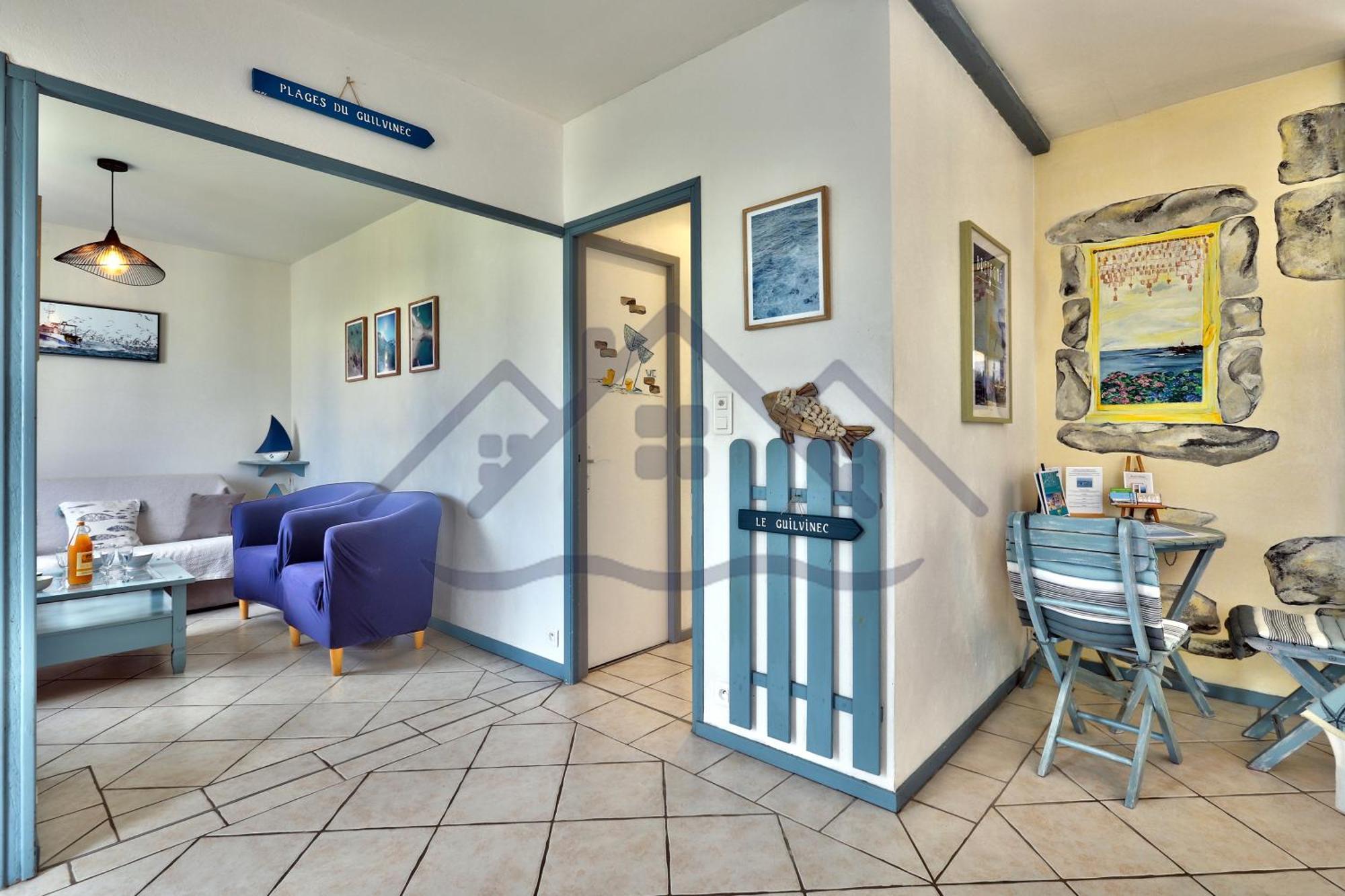 Localise - M3B - Souvenir Du Guil - Maison De Plain-Pied Avec Jardin Clos Au Guilvinec - Tout A Pied, Plages, Port, Centre, Commerces, Marche - Wif Inclus - Linge De Lit Inclus - Animaux Bienvenus Luaran gambar