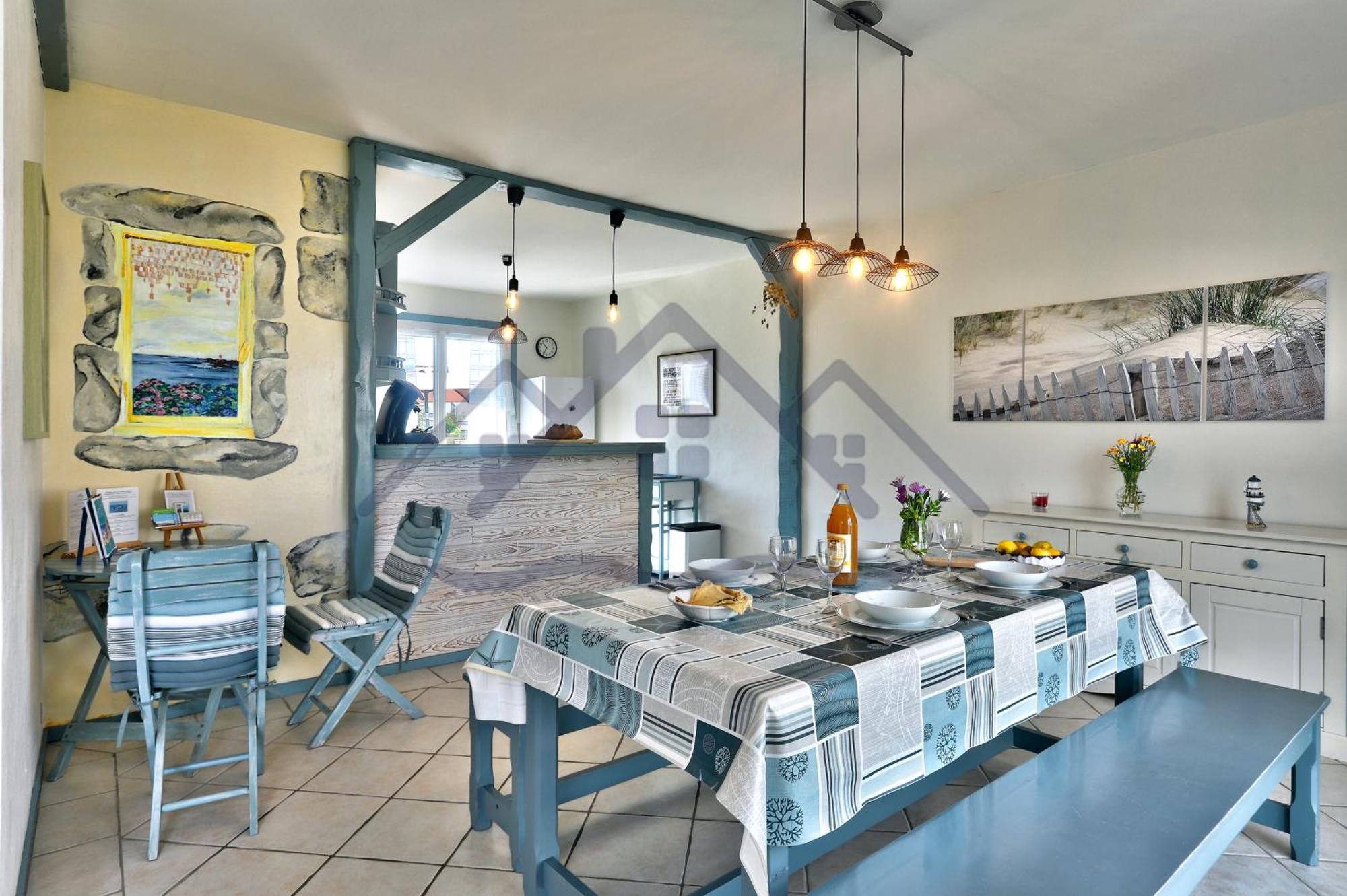 Localise - M3B - Souvenir Du Guil - Maison De Plain-Pied Avec Jardin Clos Au Guilvinec - Tout A Pied, Plages, Port, Centre, Commerces, Marche - Wif Inclus - Linge De Lit Inclus - Animaux Bienvenus Luaran gambar
