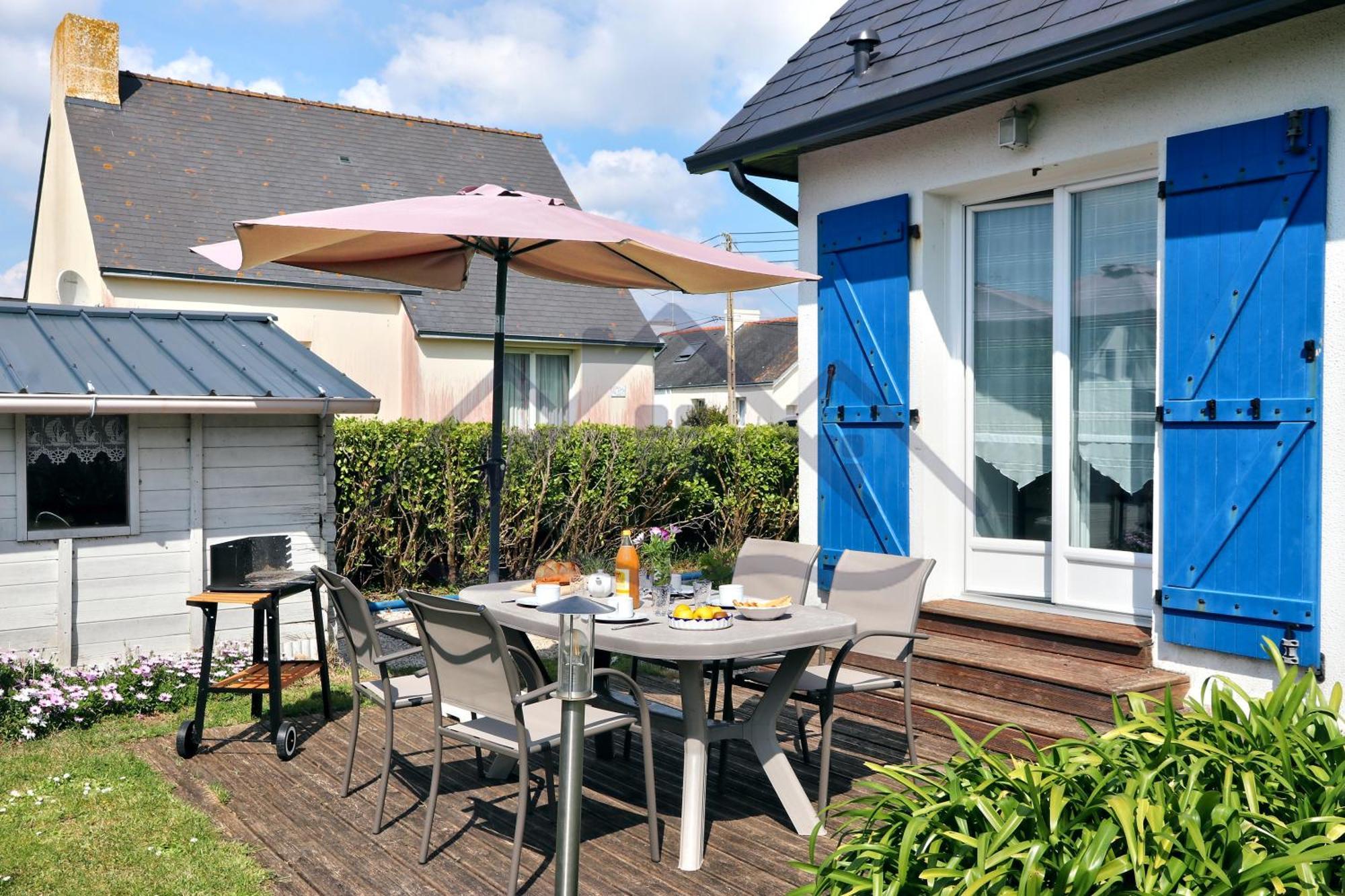 Localise - M3B - Souvenir Du Guil - Maison De Plain-Pied Avec Jardin Clos Au Guilvinec - Tout A Pied, Plages, Port, Centre, Commerces, Marche - Wif Inclus - Linge De Lit Inclus - Animaux Bienvenus Luaran gambar